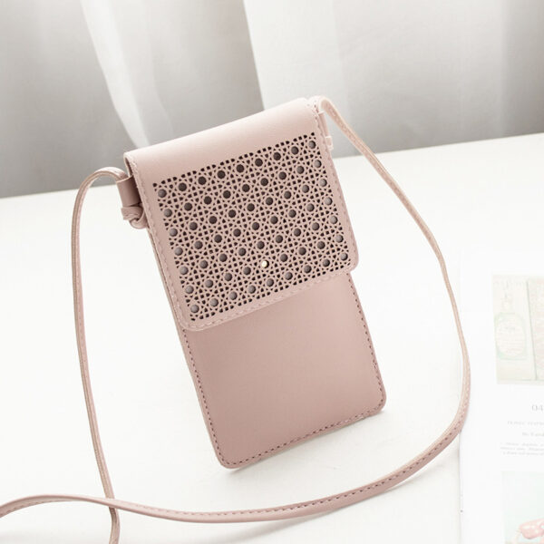 Cross Body Mobile Phone Bag Touching Screen Clear Window Mini Purse Cell Phone Bag Pouch DIN889 - Image 3