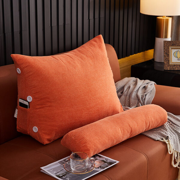 Waist Backrest Pillow Bedside Backrest Lumbar Cushion Bed Sofa - Image 9