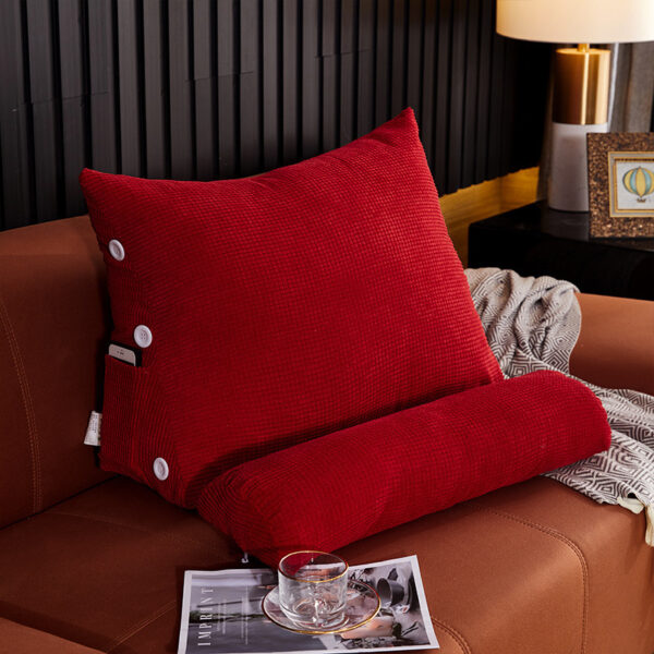 Waist Backrest Pillow Bedside Backrest Lumbar Cushion Bed Sofa - Image 10