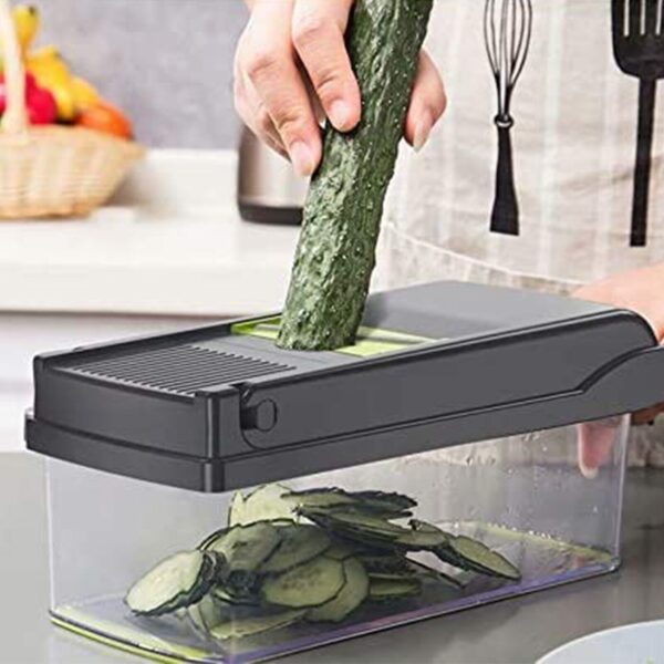 15 In 1 Vegetable Chopper, Salad Fruit Vegetable Food Chopper Slicer Peeler - Image 10