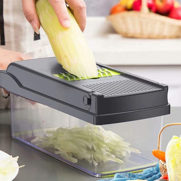 15 In 1 Vegetable Chopper, Salad Fruit Vegetable Food Chopper Slicer Peeler - Image 6
