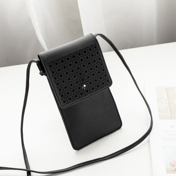 Cross Body Mobile Phone Bag Touching Screen Clear Window Mini Purse Cell Phone Bag Pouch DIN889 - Image 4