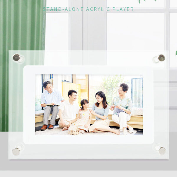 Digital Picture Frame Acrylic Video Player Digital Photo Frame Vertical Display With 1GB And Battery Type C Video Frame Gift For Loved - Image 7