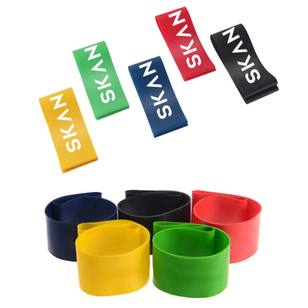 5 Level Resistance Rubber Bands Yoga Training Elastic Bands - Image 9