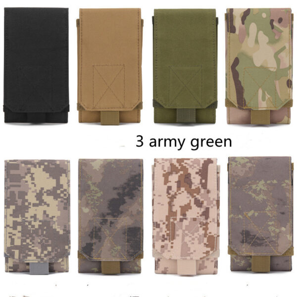 Molle Mobile Phone Bag Waist Bag Men's Sports Running Coin Purse Universal Multifunctional Vertical Belt Portable Wear Belt - Image 7