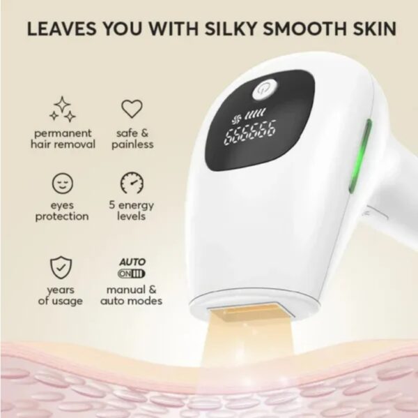 Professional Laser Epilator IPL Hair Removal Body Bikini Leg Depilatory Devic 900,000 Flashes 5 Levels Epilator Painless Electric Epilator Machine - Image 3