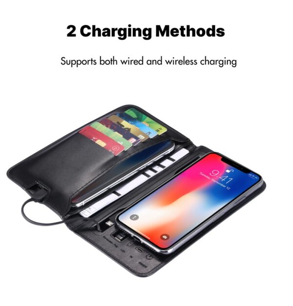 The Charging Wallet Is An Indispensable And Versatile Companion For Everyday Travel. With A Built-in Charging Module, The Battery Life Of The Mobile Phone Is Worry-free. - Image 2