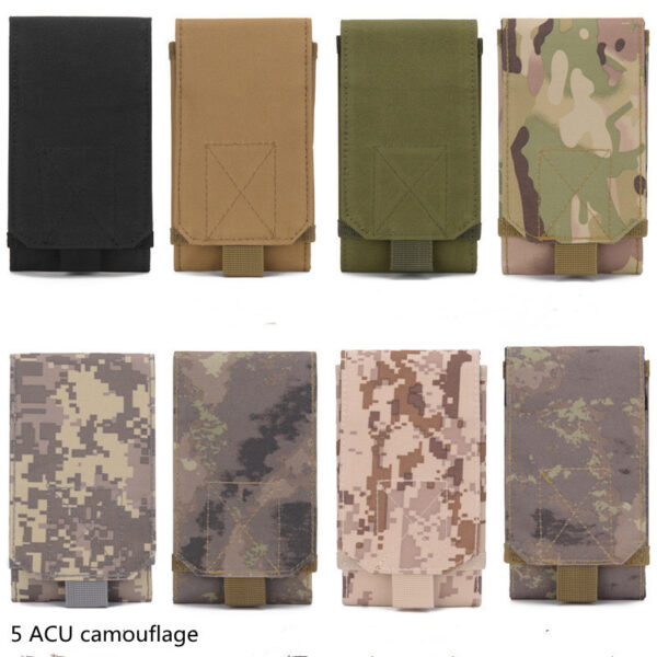 Molle Mobile Phone Bag Waist Bag Men's Sports Running Coin Purse Universal Multifunctional Vertical Belt Portable Wear Belt - Image 8