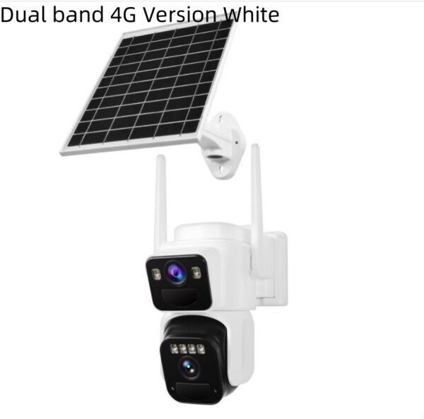 Dual-lens Cross-border Okam Eagle Look At 4G Solar Webcam Camera - Image 7