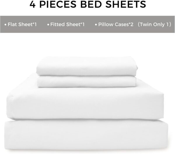 Bed Sheet Set Microfiber Comfort Deep Pocket Hotel Quality Bedding Sheet Set - Image 6