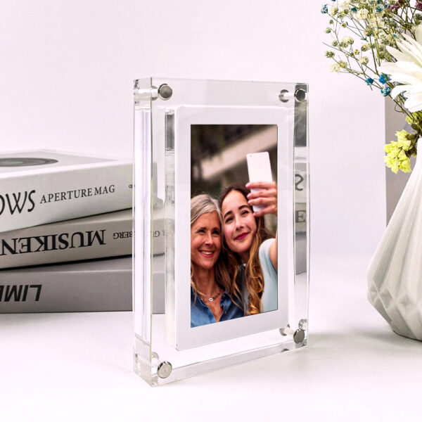 Digital Picture Frame Acrylic Video Player Digital Photo Frame Vertical Display With 1GB And Battery Type C Video Frame Gift For Loved - Image 8