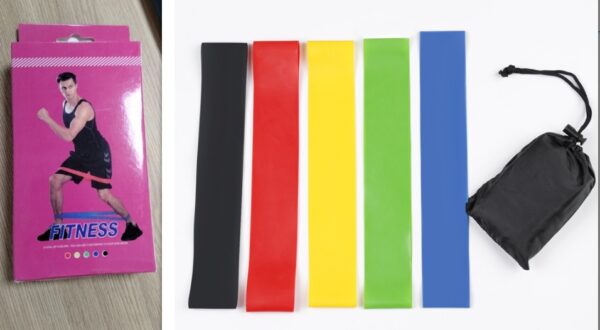 5 Level Resistance Rubber Bands Yoga Training Elastic Bands - Image 7