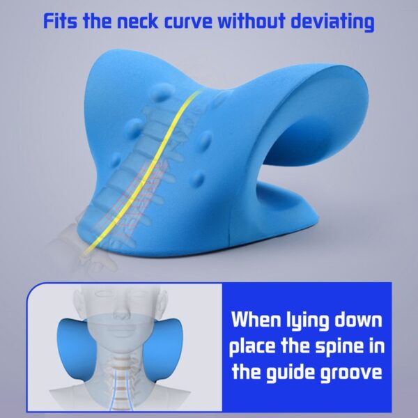 Cervical Spine Stretch Gravity Muscle Relaxation Traction Neck Stretcher Shoulder Massage Pillow Relieve Pain Spine Correction - Image 2
