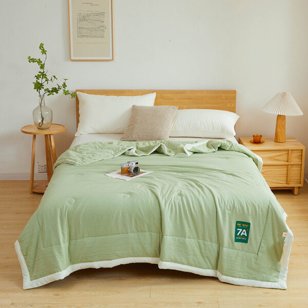 Antibacterial Raw Cotton Washable Summer Cool Quilt - Image 3