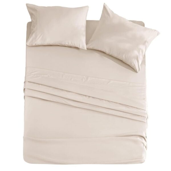 Bed Sheet Set Microfiber Comfort Deep Pocket Hotel Quality Bedding Sheet Set - Image 4