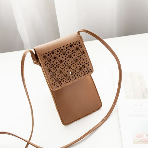 Cross Body Mobile Phone Bag Touching Screen Clear Window Mini Purse Cell Phone Bag Pouch DIN889 - Image 9
