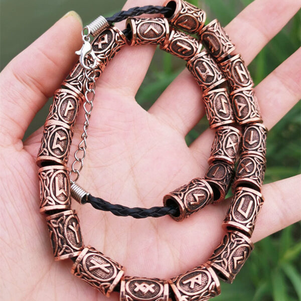 Set Of Viking Rune Beard Beads - Image 3