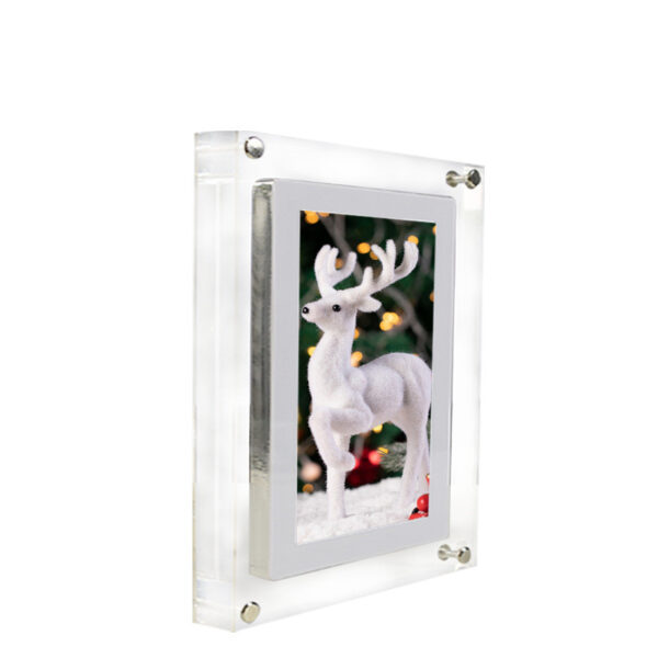 Digital Picture Frame Acrylic Video Player Digital Photo Frame Vertical Display With 1GB And Battery Type C Video Frame Gift For Loved - Image 10