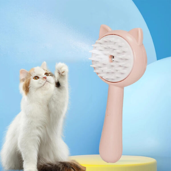Hair Cleaning Brush With Mist Multifunctional Cat Grooming Brush Rechargeable Self Cleaning Slicker Brush For Pets Dogs & Catsb Pet Products - Image 10