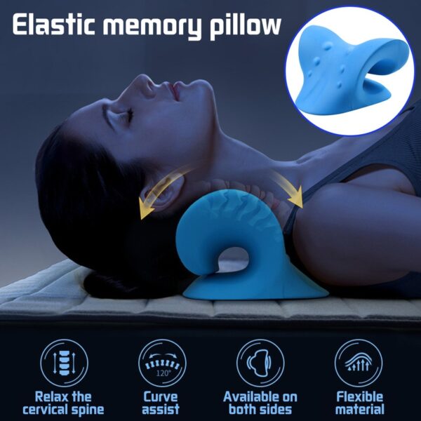 Cervical Spine Stretch Gravity Muscle Relaxation Traction Neck Stretcher Shoulder Massage Pillow Relieve Pain Spine Correction - Image 8