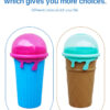 500ml Large Capacity Slushy Cup Summer Squeeze Homemade Juice Water Bottle Quick-Frozen Smoothie Sand Cup Pinch Fast Cooling Magic Ice Cream Slushy Maker Beker Kitchen Gadgets - Image 6