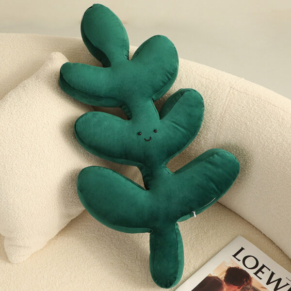 Green Plant Pillow Home Philodendron - Image 2