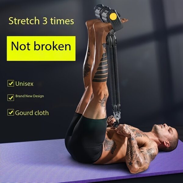 A Set Of Adjustable Resistance Tension Bands With Foot Pedals And Handles, High Resistance Level, Anti Fall, Suitable For Fitness Training, Body Stretching, And Abdominal Muscle Exercises - Image 5