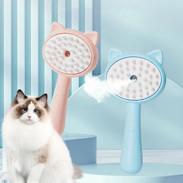 Hair Cleaning Brush With Mist Multifunctional Cat Grooming Brush Rechargeable Self Cleaning Slicker Brush For Pets Dogs & Catsb Pet Products - Image 3