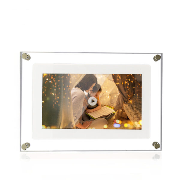 Digital Picture Frame Acrylic Video Player Digital Photo Frame Vertical Display With 1GB And Battery Type C Video Frame Gift For Loved - Image 6