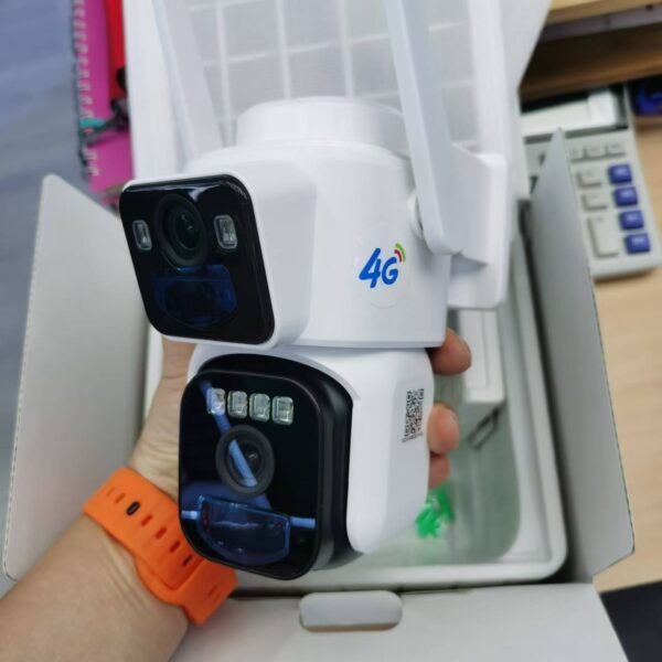 Dual-lens Cross-border Okam Eagle Look At 4G Solar Webcam Camera - Image 4
